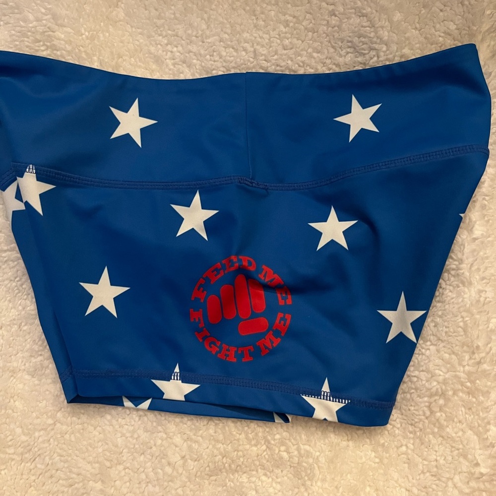 Feed Me Fight Me Blue Star Shorts